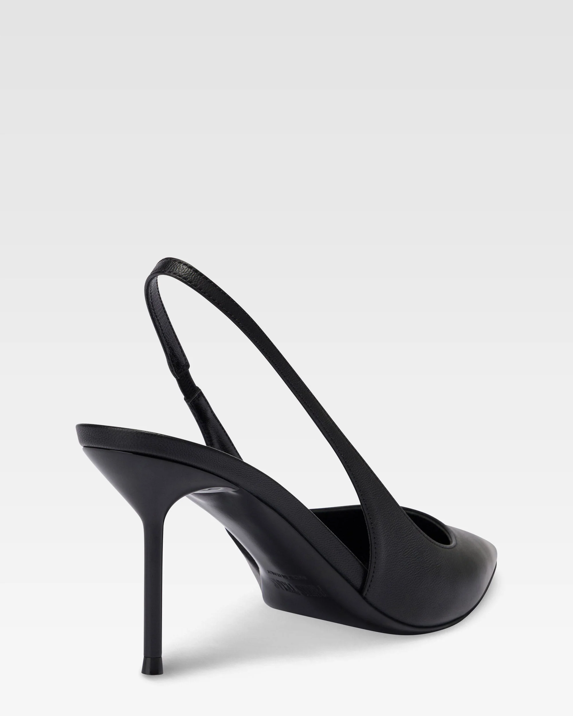 Slingbacks in black leather 5 Slingbacks in black leather