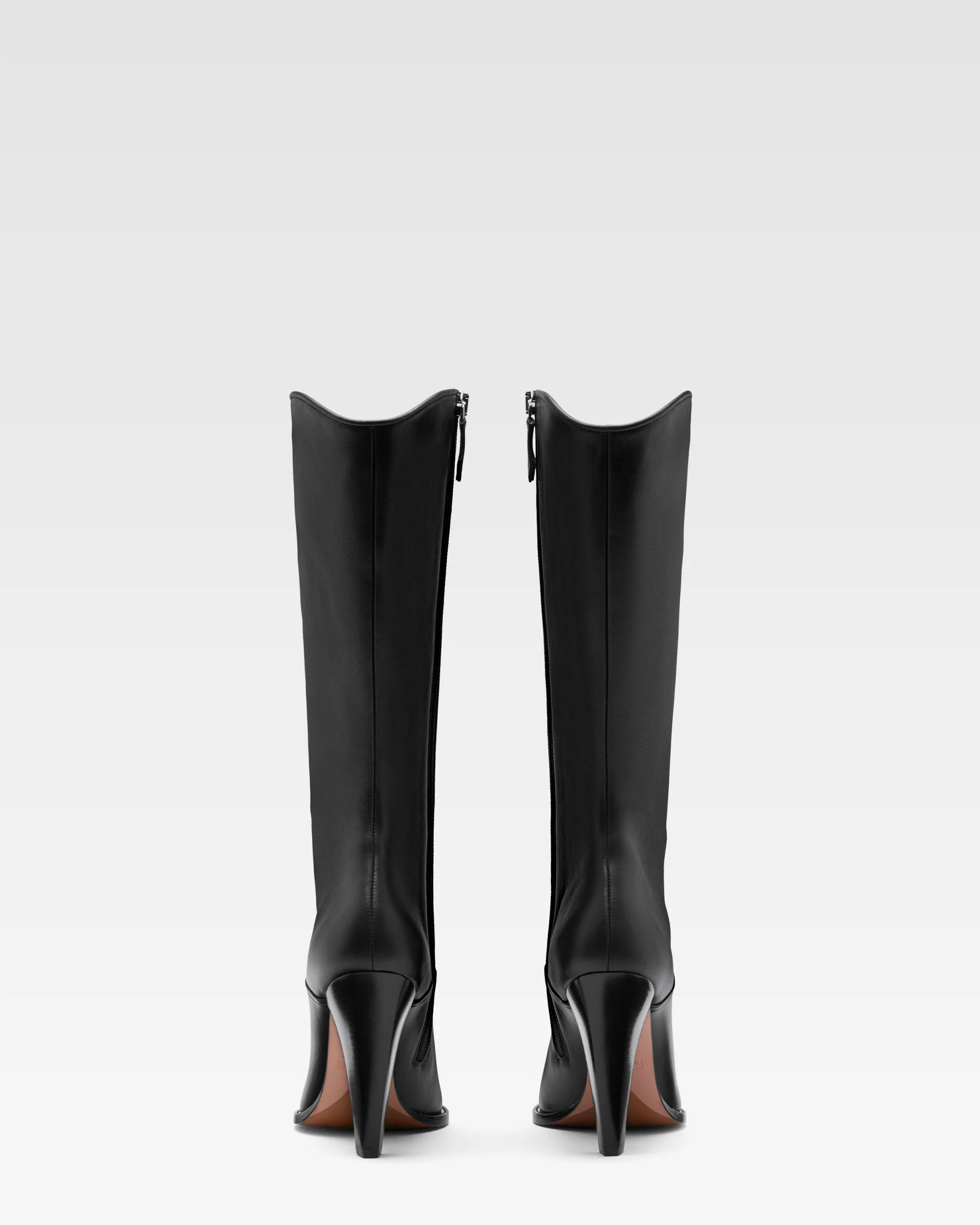Black leather boot 4 Black leather boot