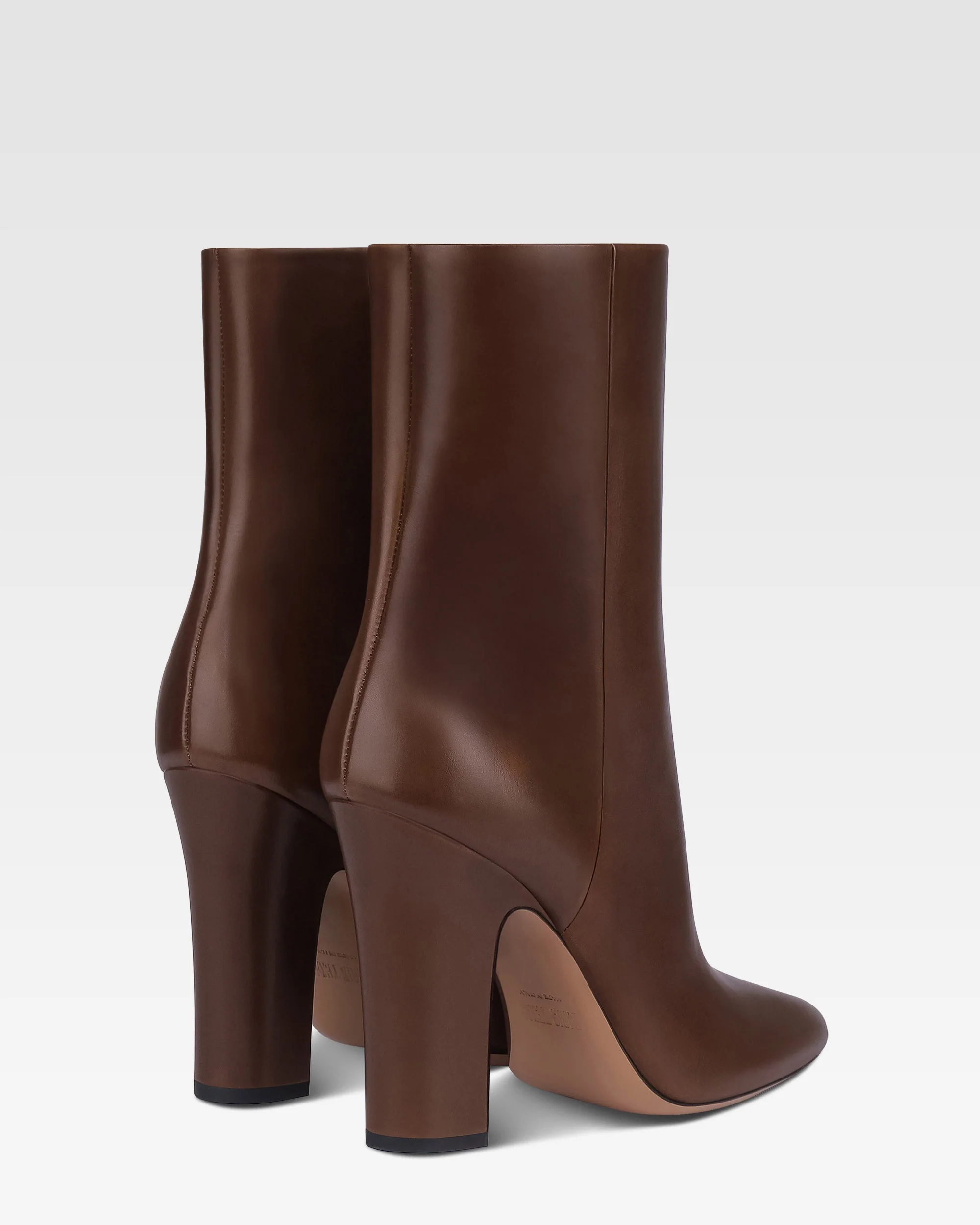 Ankle boots in ebony calf leather 3 Ankle boots in ebony calf leather
