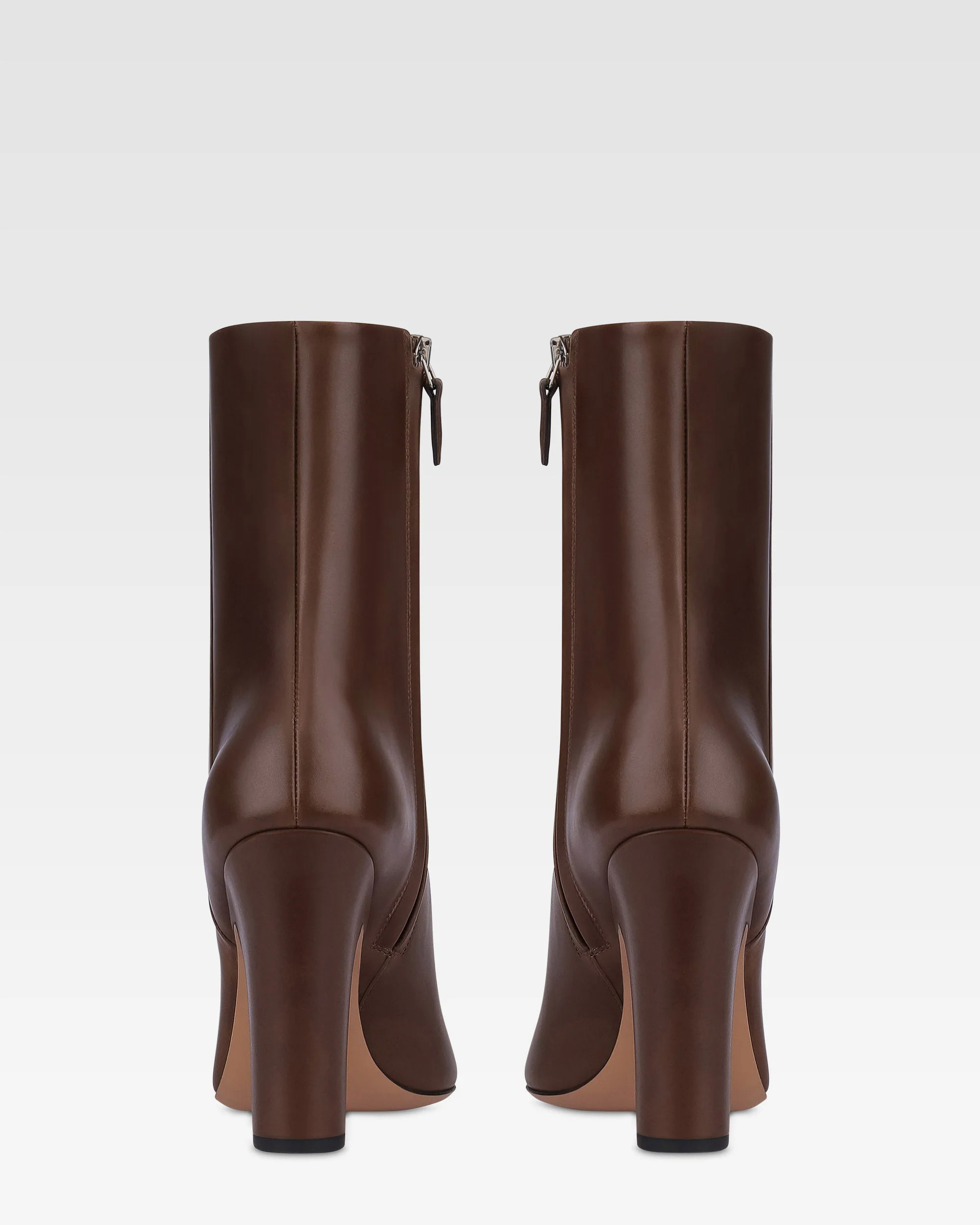 Ankle boots in ebony calf leather 4 Ankle boots in ebony calf leather