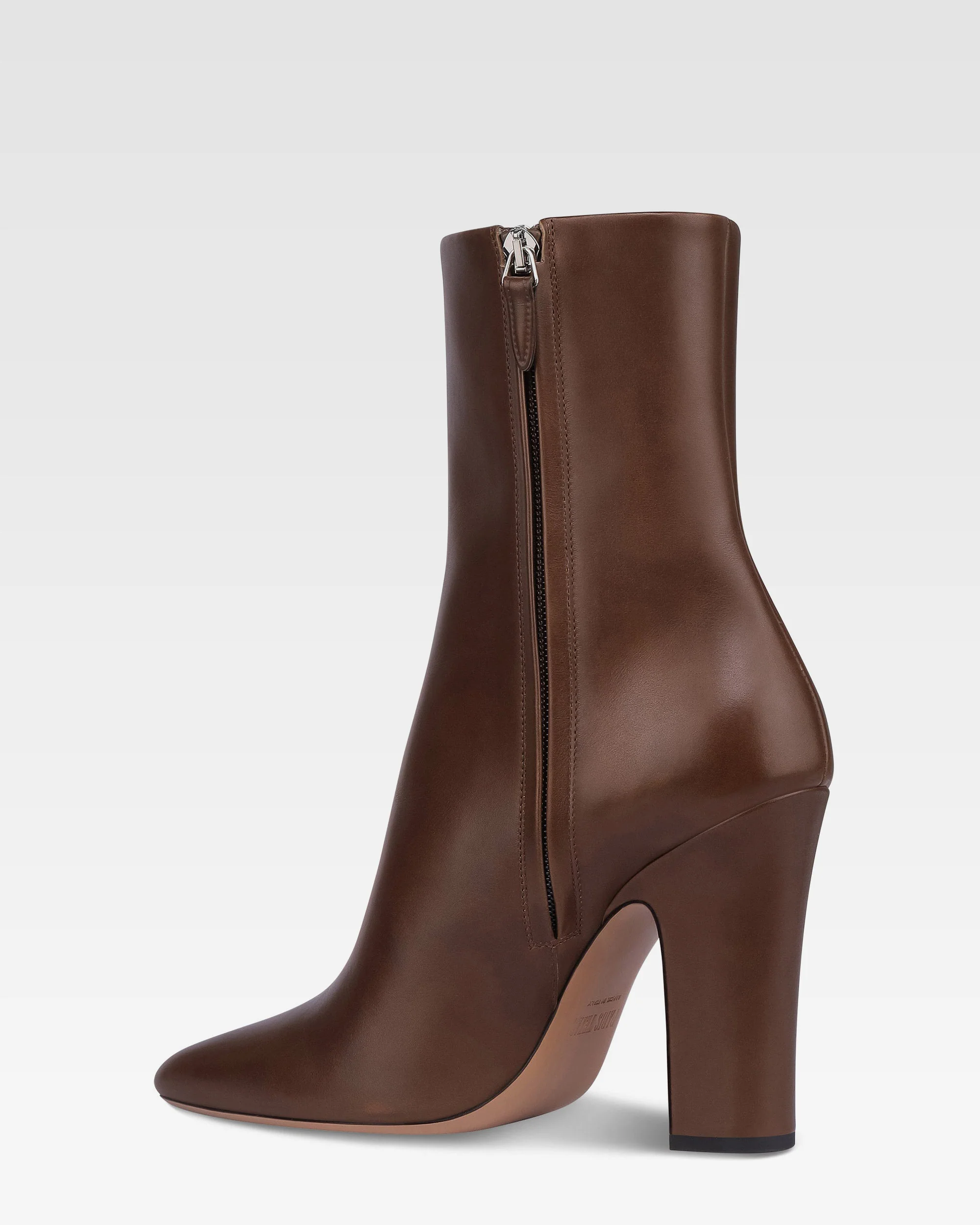 Ankle boots in ebony calf leather 5 Ankle boots in ebony calf leather