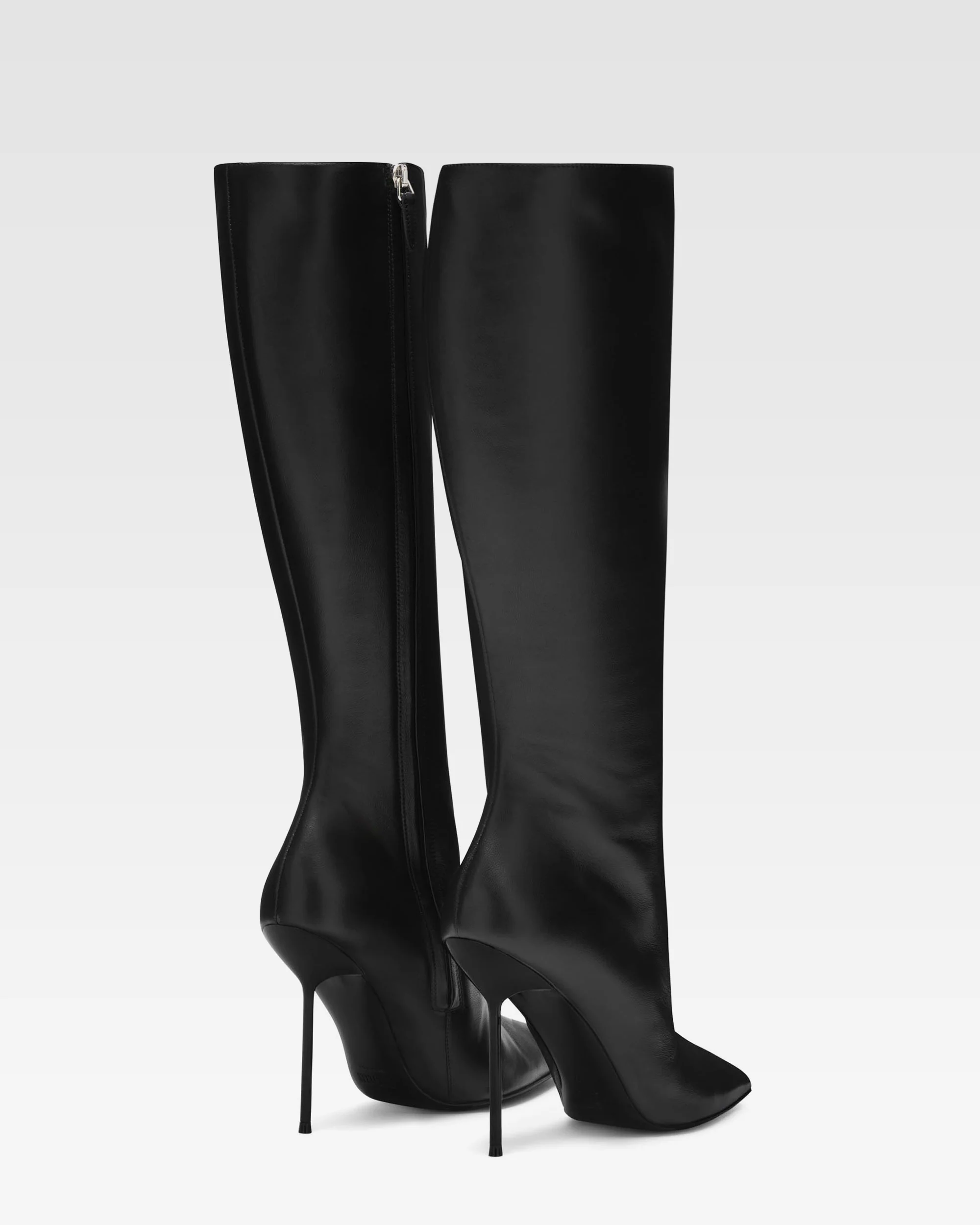 Black nappa leather boots 3 Black nappa leather boots