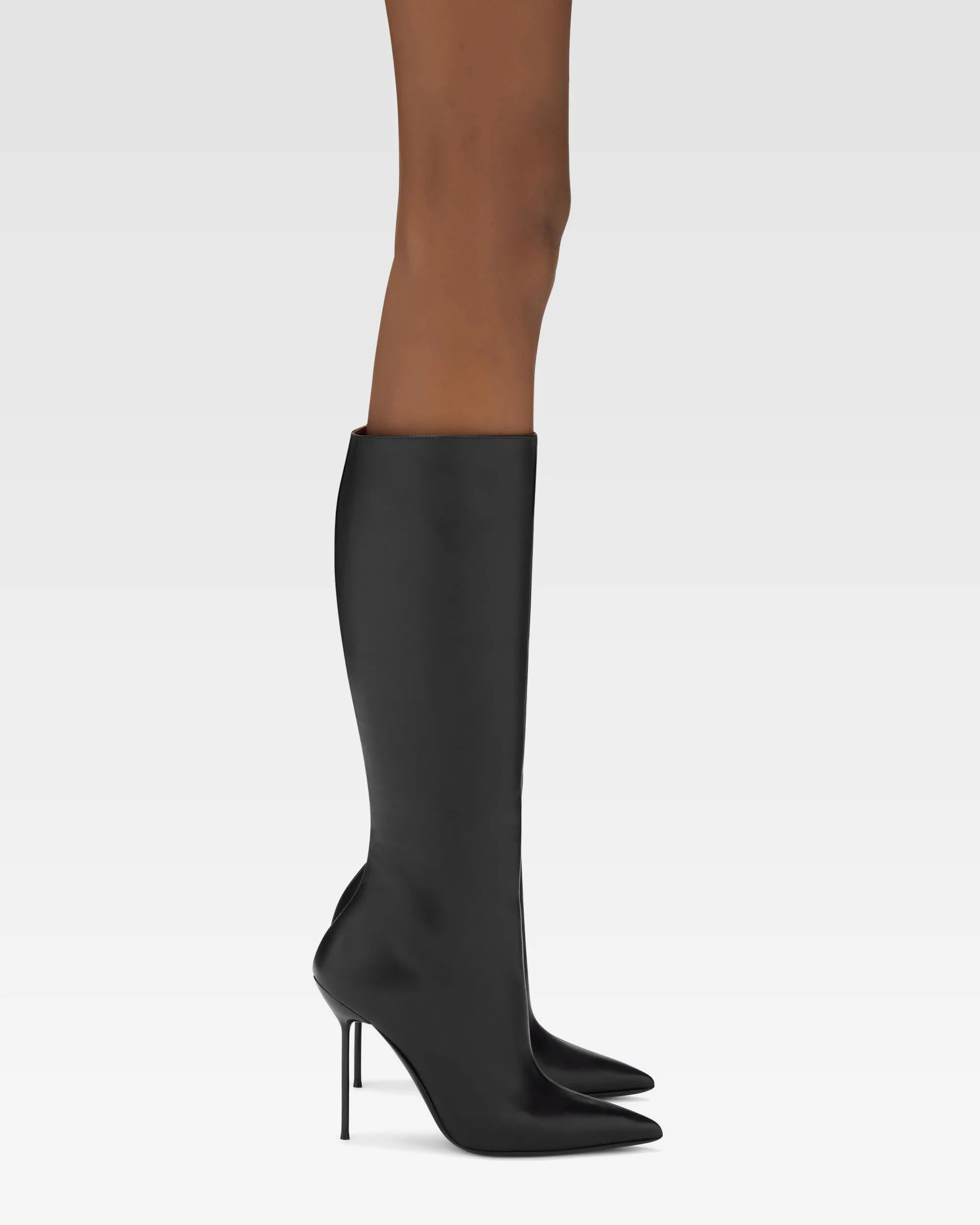 Black nappa leather boots 6 Black nappa leather boots