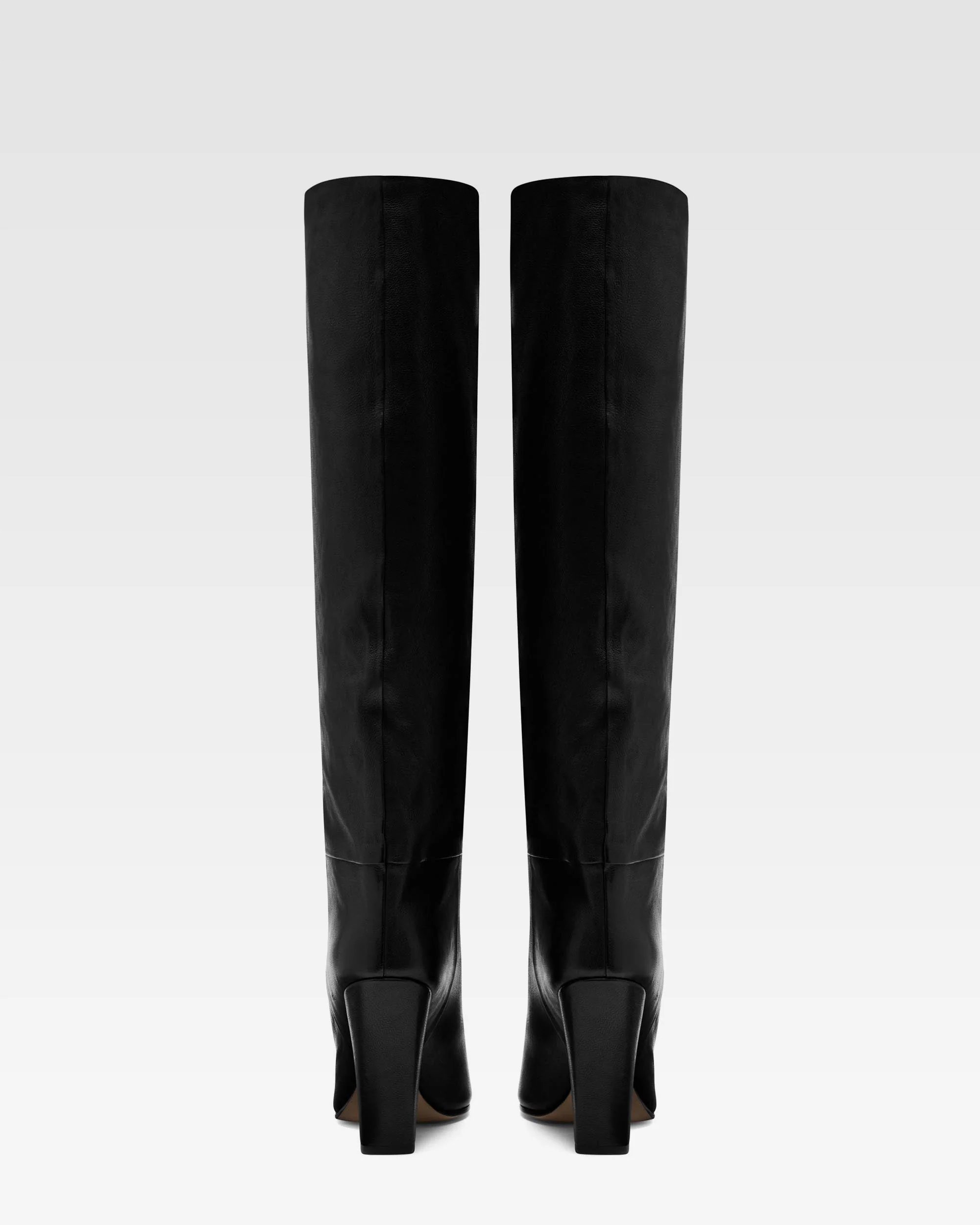 Black texture-effect leather boots 4 Black texture-effect leather boots