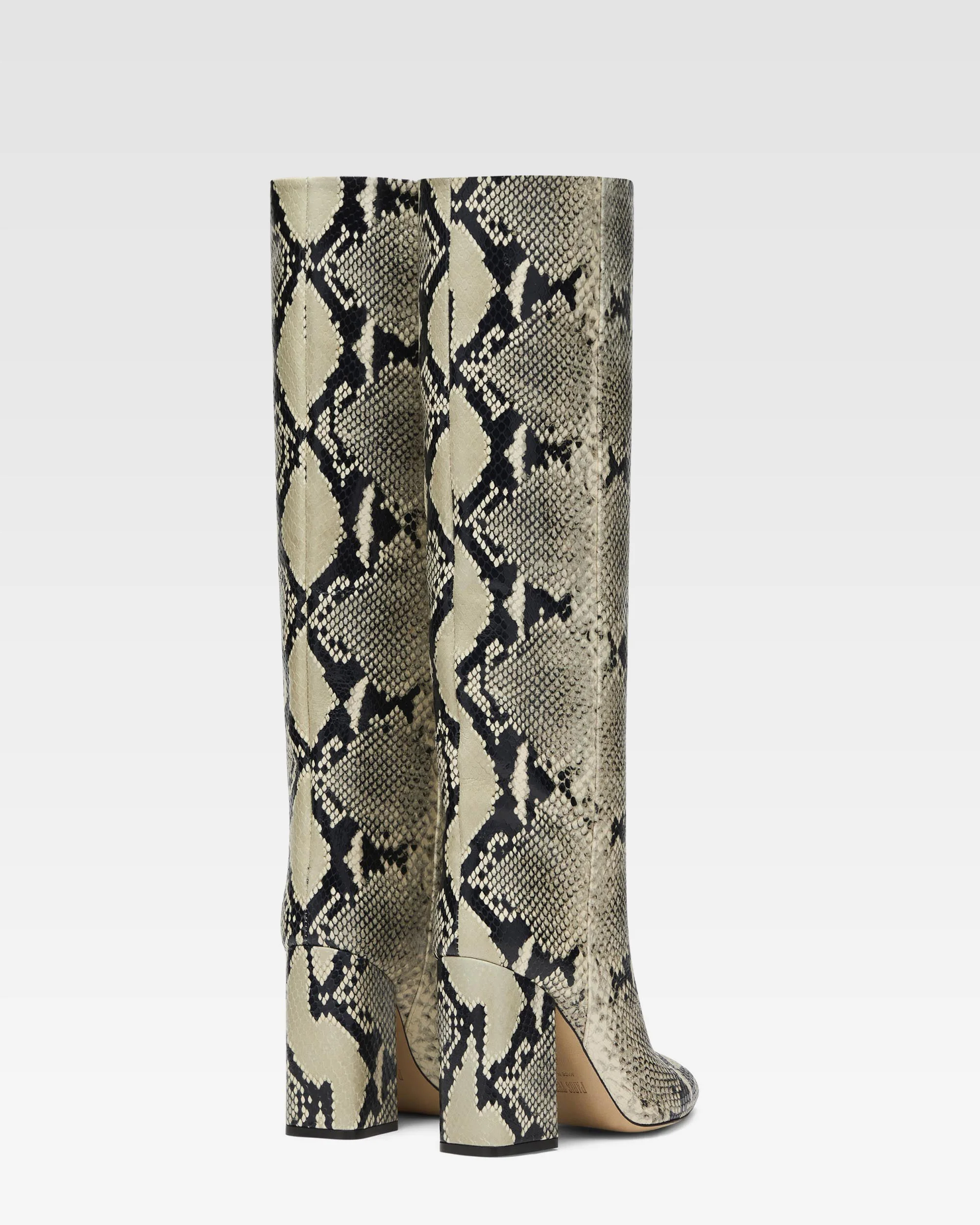 Boots in grey printed python 3 Boots in grey printed python