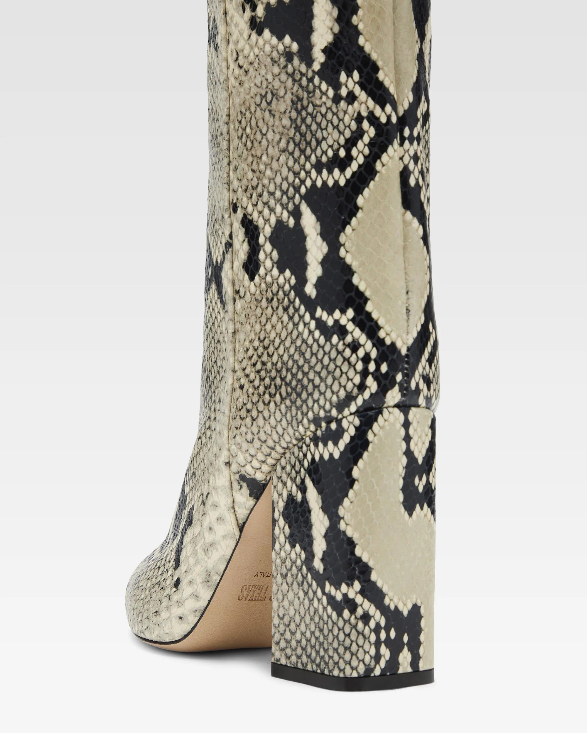 Boots in grey printed python 5 Boots in grey printed python