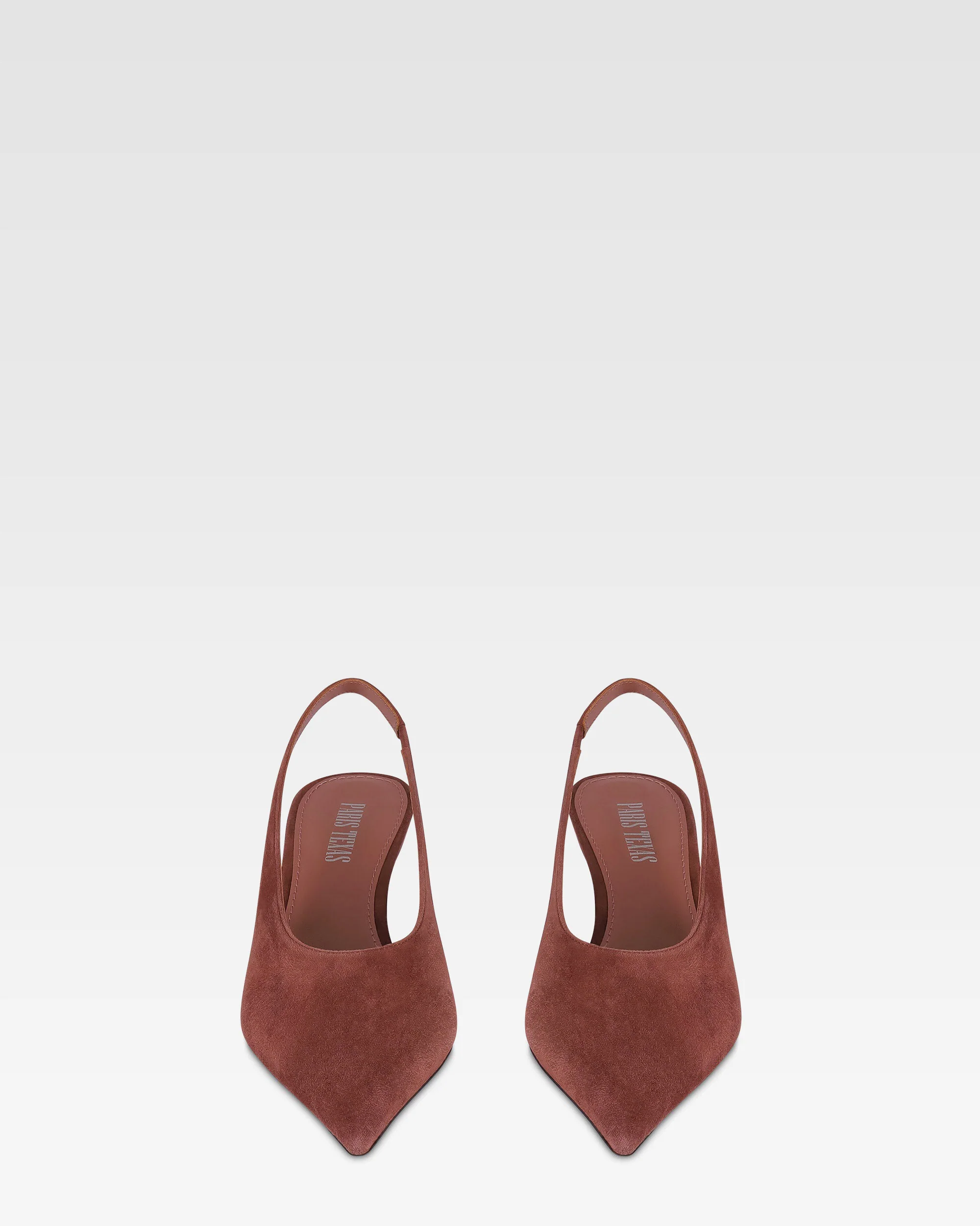 Slingbacks in rouge noir suede leather with lizard print leather heel 3 Slingbacks in rouge noir suede leather with lizard print leather heel