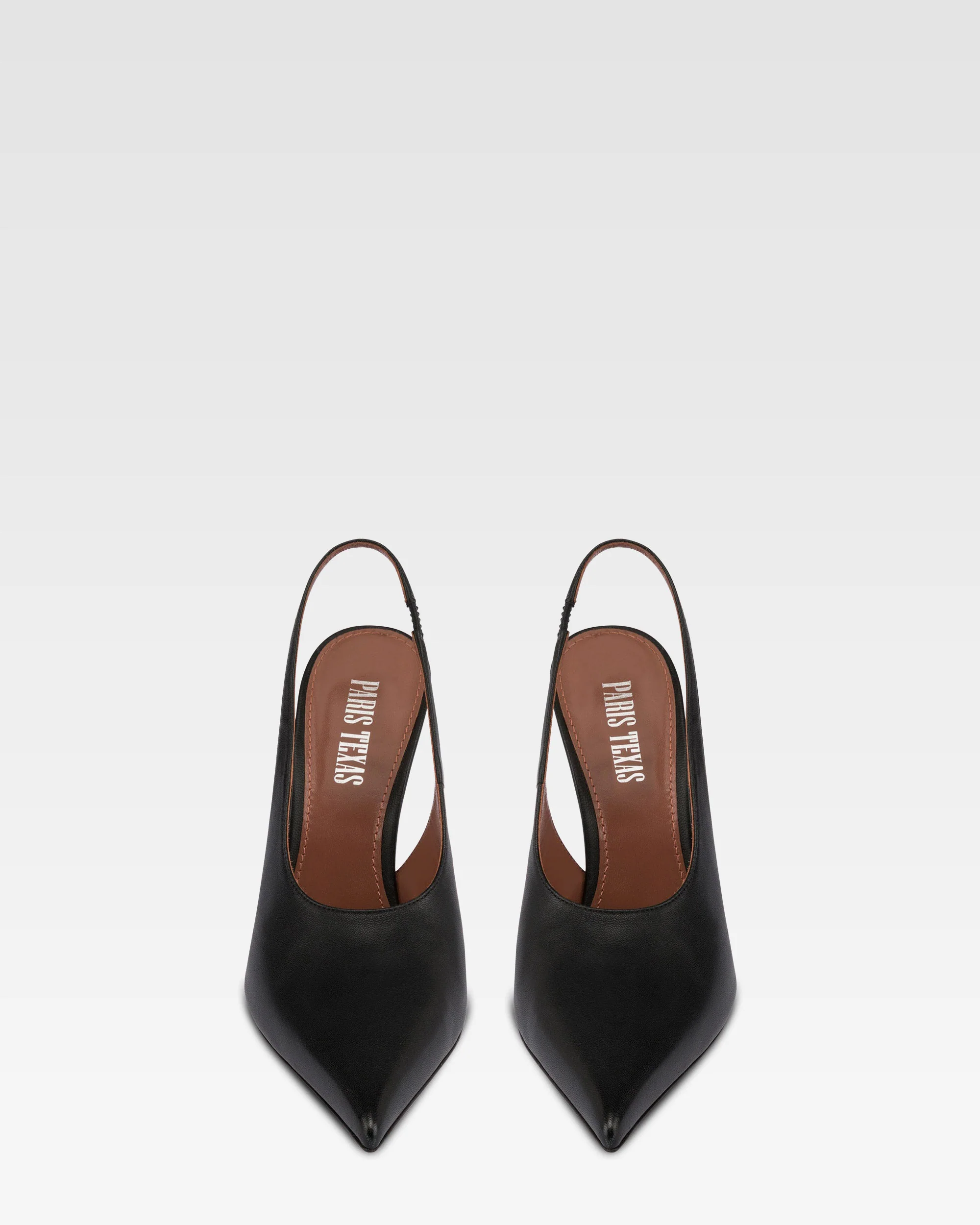 Slingbacks in black and silver leather 3 Slingbacks in black and silver leather