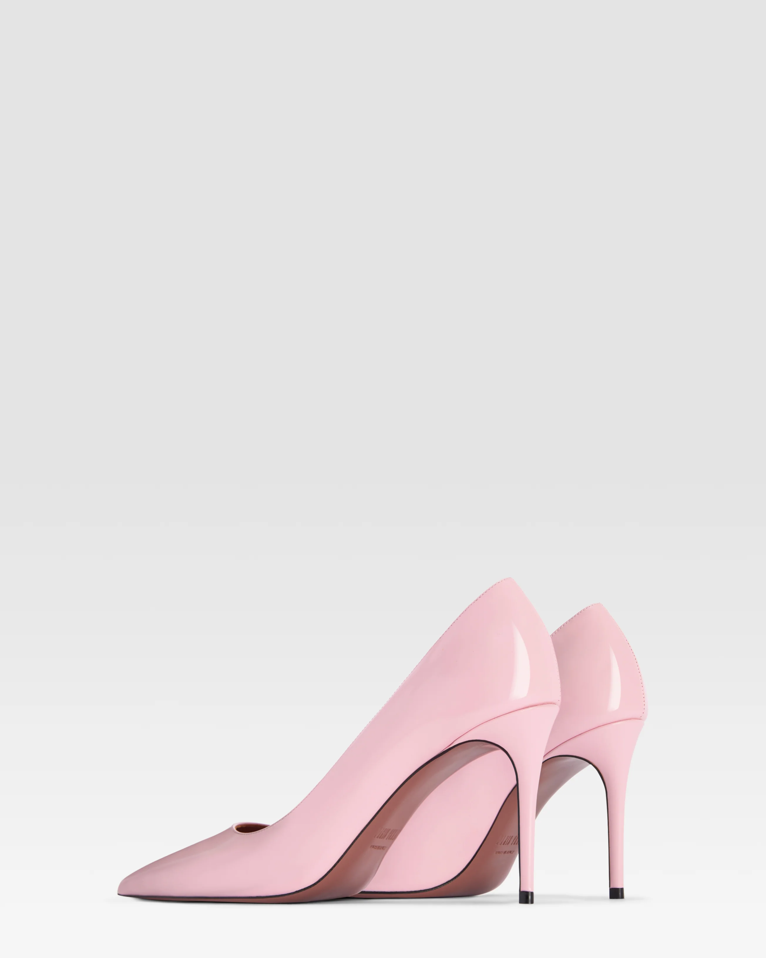 Pumps in petal pink brushed calf leather 3 Pumps in petal pink brushed calf leather