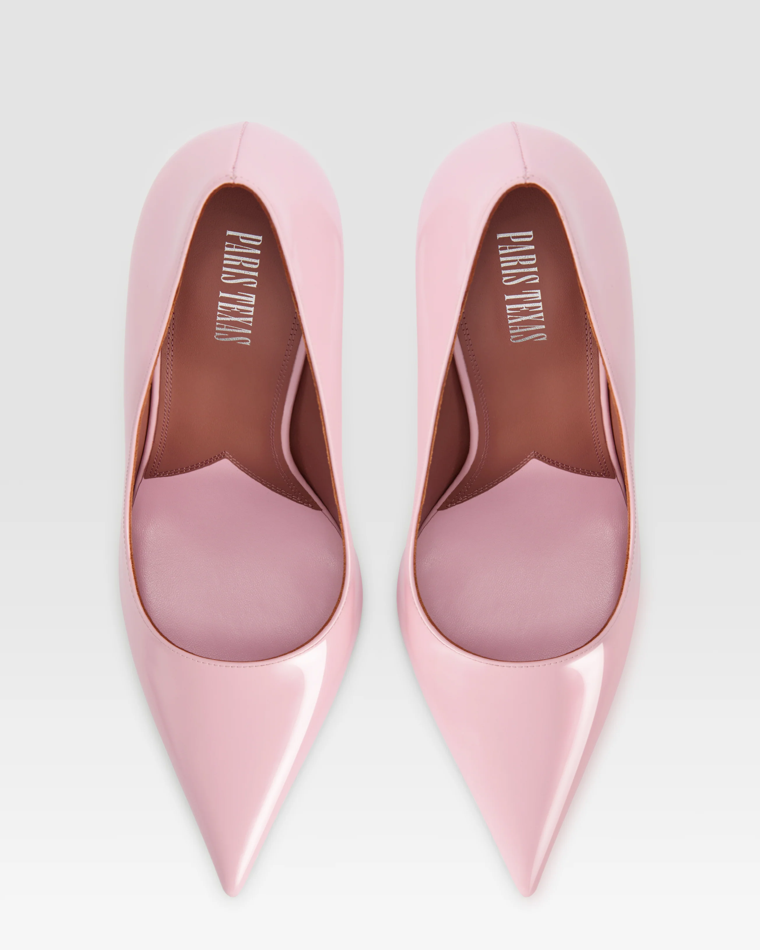Pumps in petal pink brushed calf leather 4 Pumps in petal pink brushed calf leather