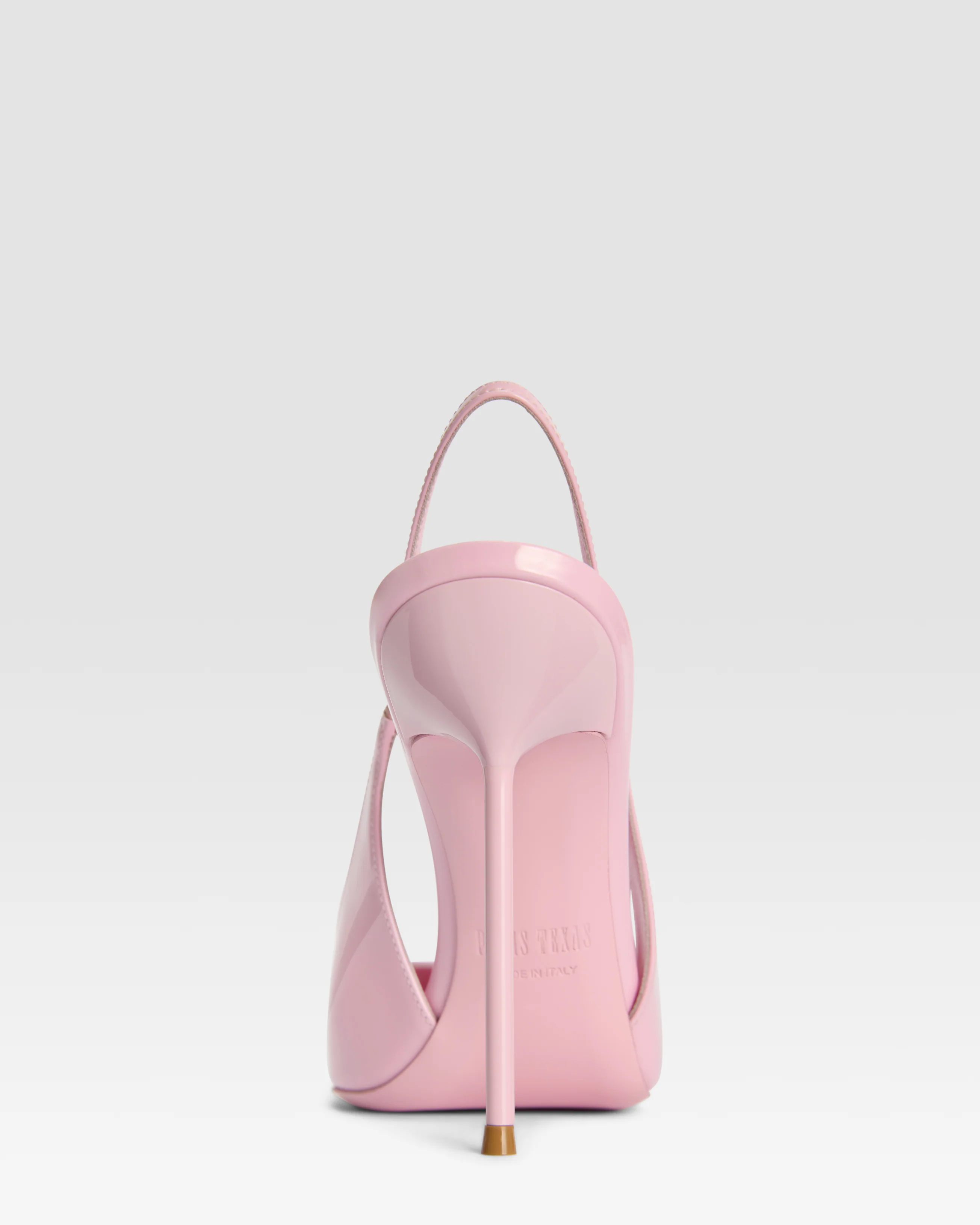 Slingbacks in petal pink patent leather 4 Slingbacks in petal pink patent leather