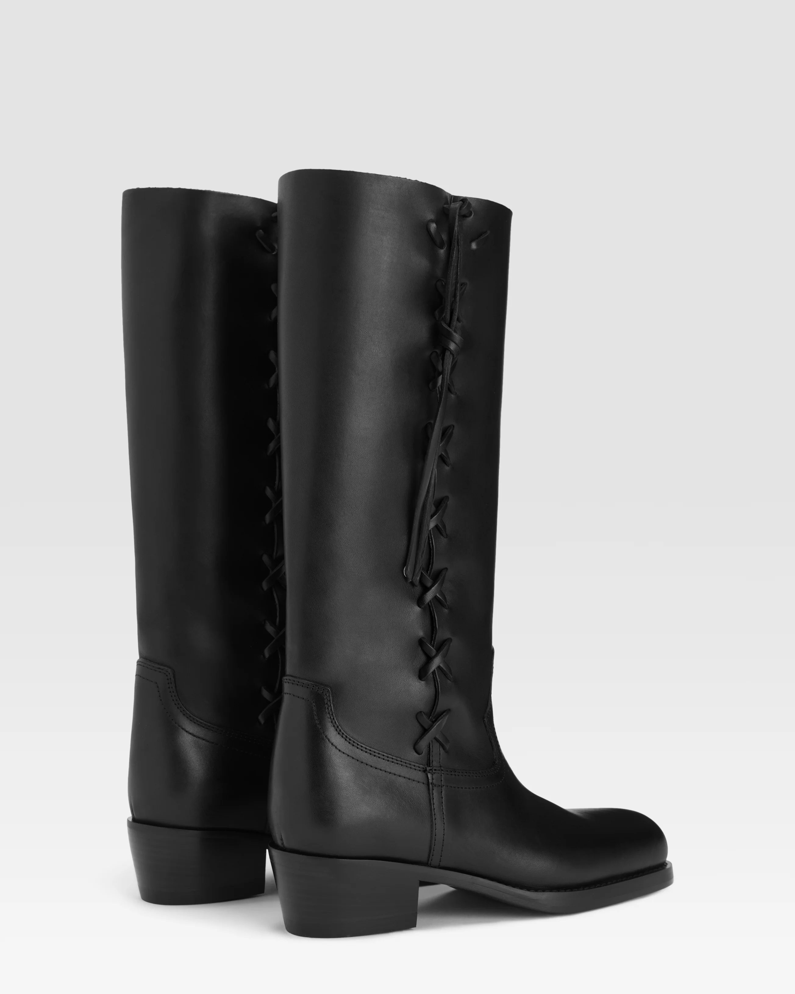 Boots in black calf leather 3 Boots in black calf leather