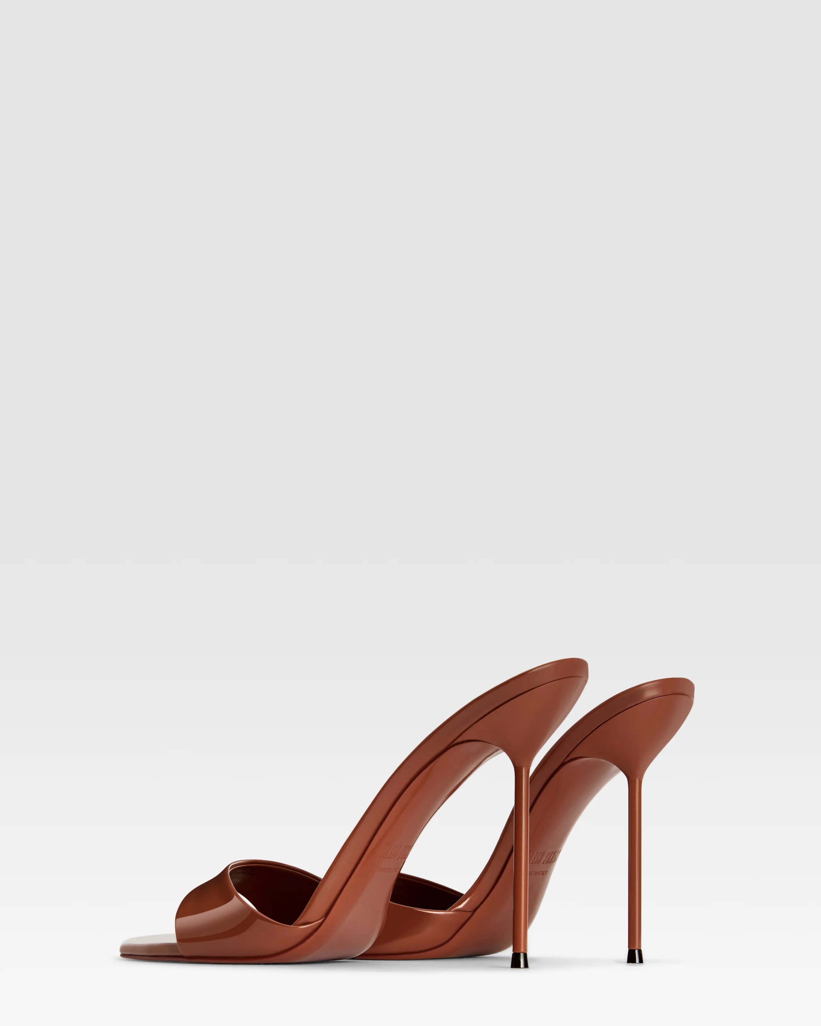 Mules in desert rose patent leather 3 Mules in desert rose patent leather