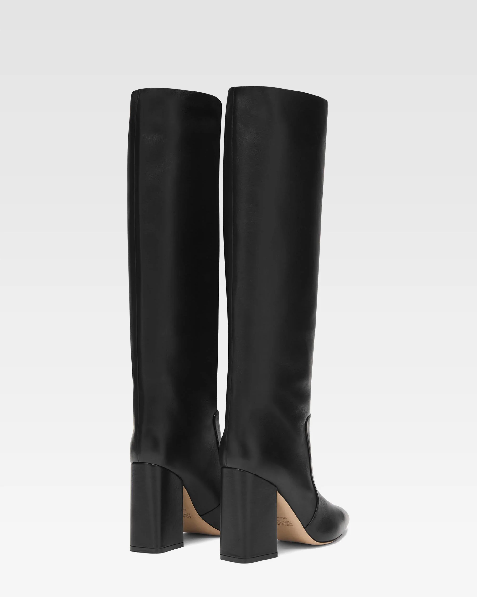 Black nappa leather boots 3 Black nappa leather boots