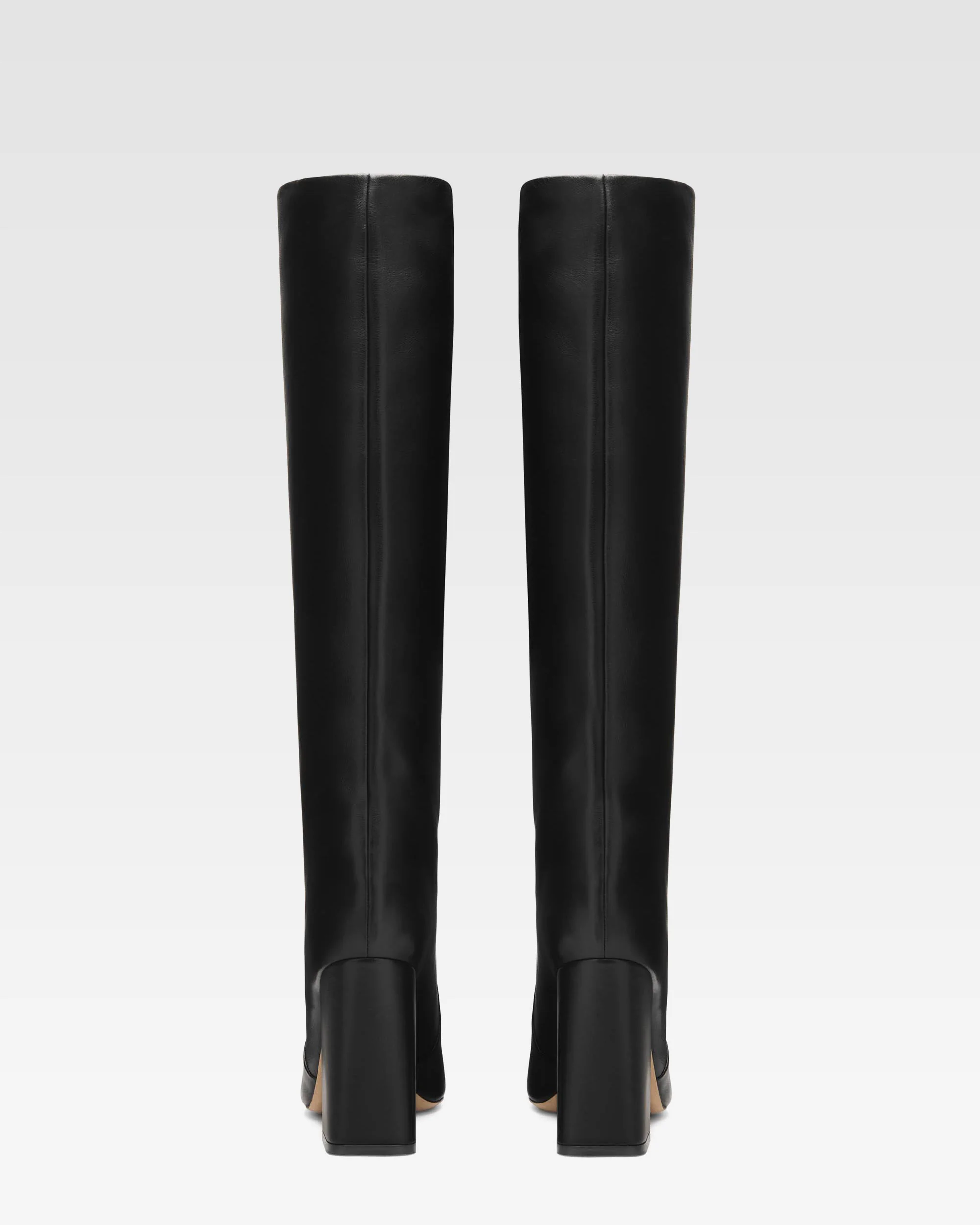 Black nappa leather boots 4 Black nappa leather boots
