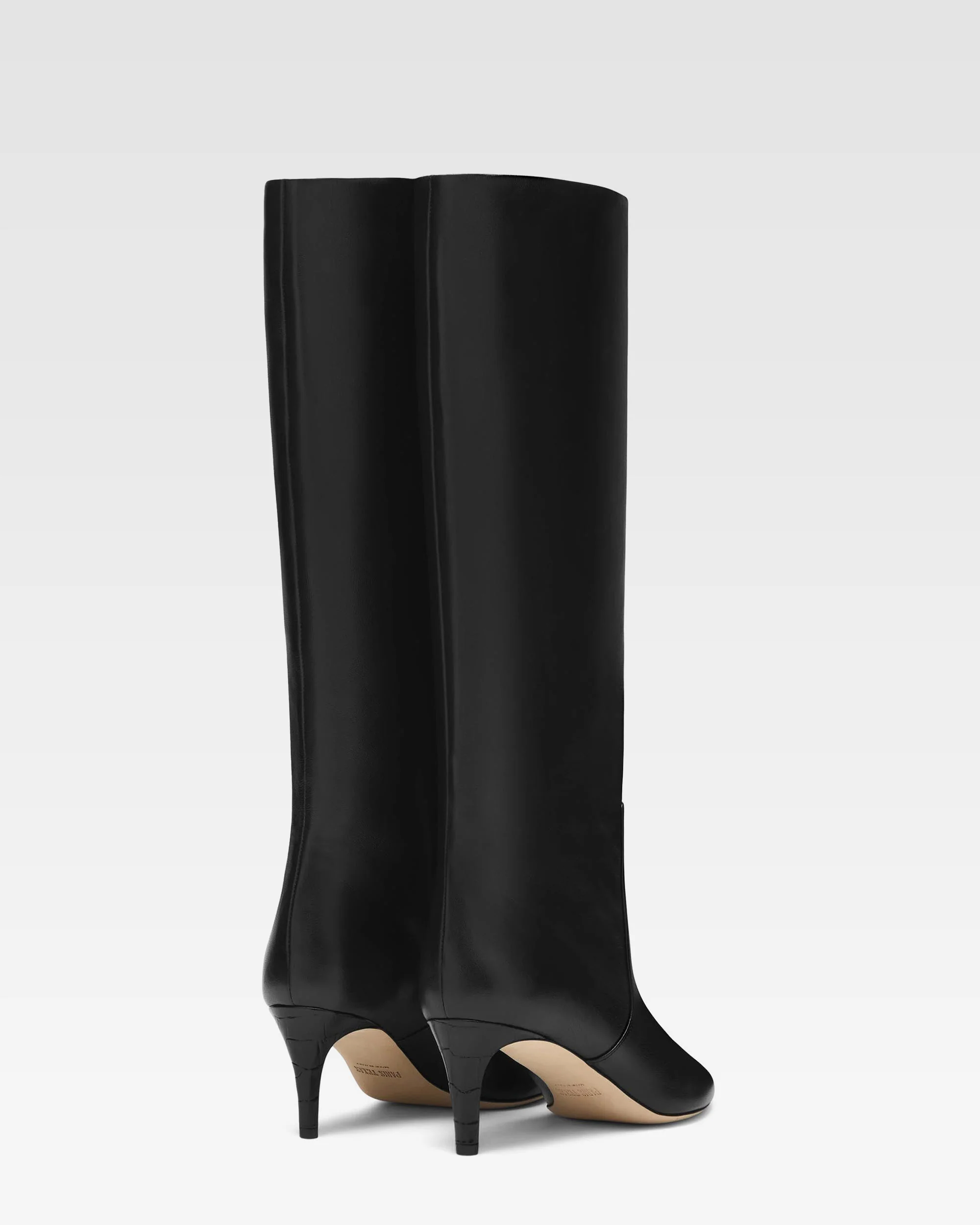 Black nappa leather heel 60 boots 3 Black nappa leather heel 60 boots