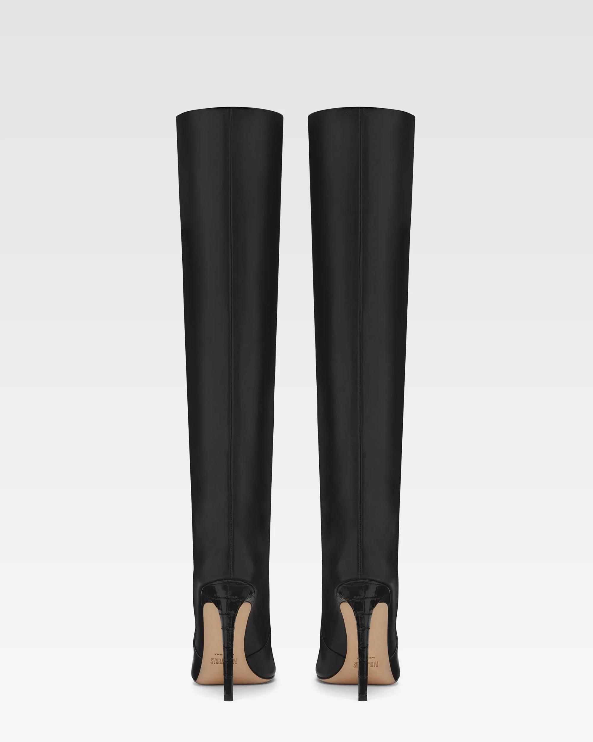 Black nappa leather stiletto boots 4 Black nappa leather stiletto boots