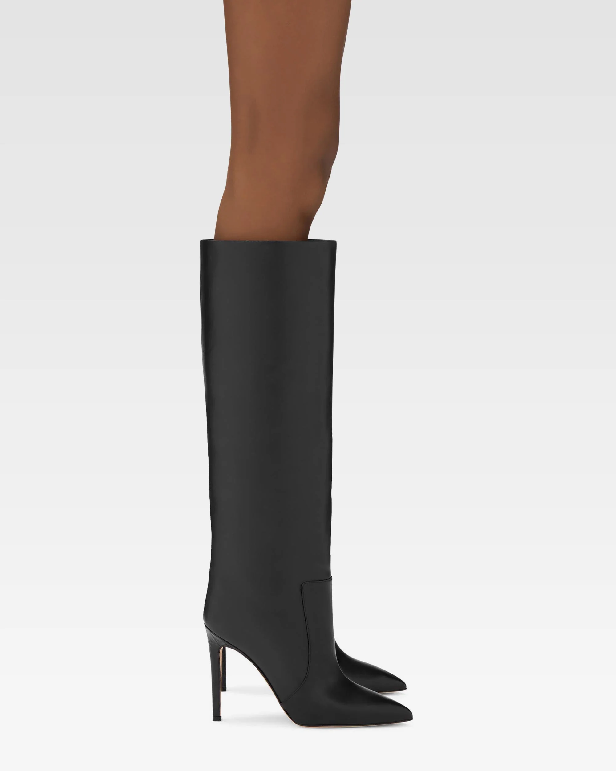 Black nappa leather stiletto boots 6 Black nappa leather stiletto boots