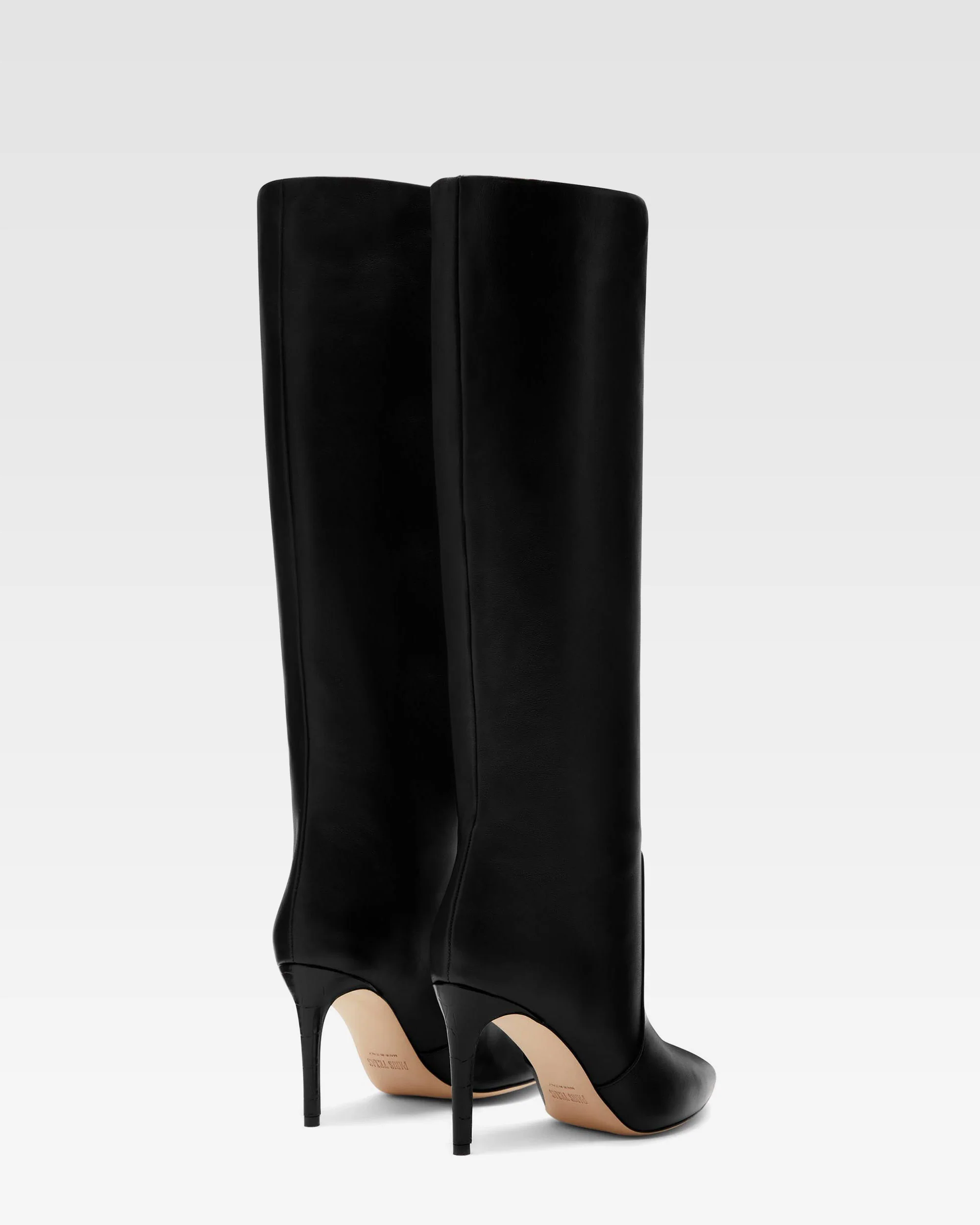 Black nappa leather heel 85 boots 3 Black nappa leather heel 85 boots