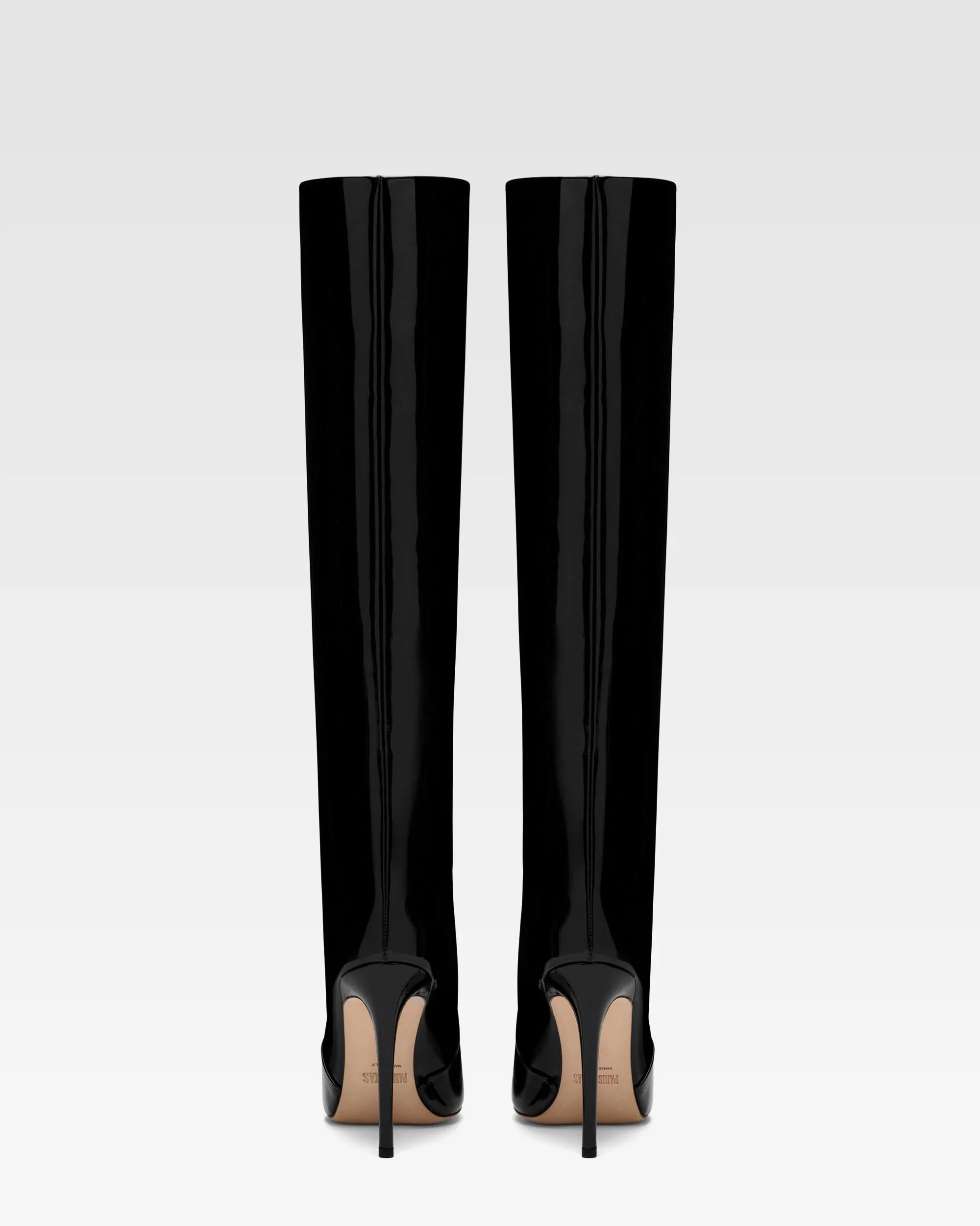 Black patent stiletto boots 4 Black patent stiletto boots