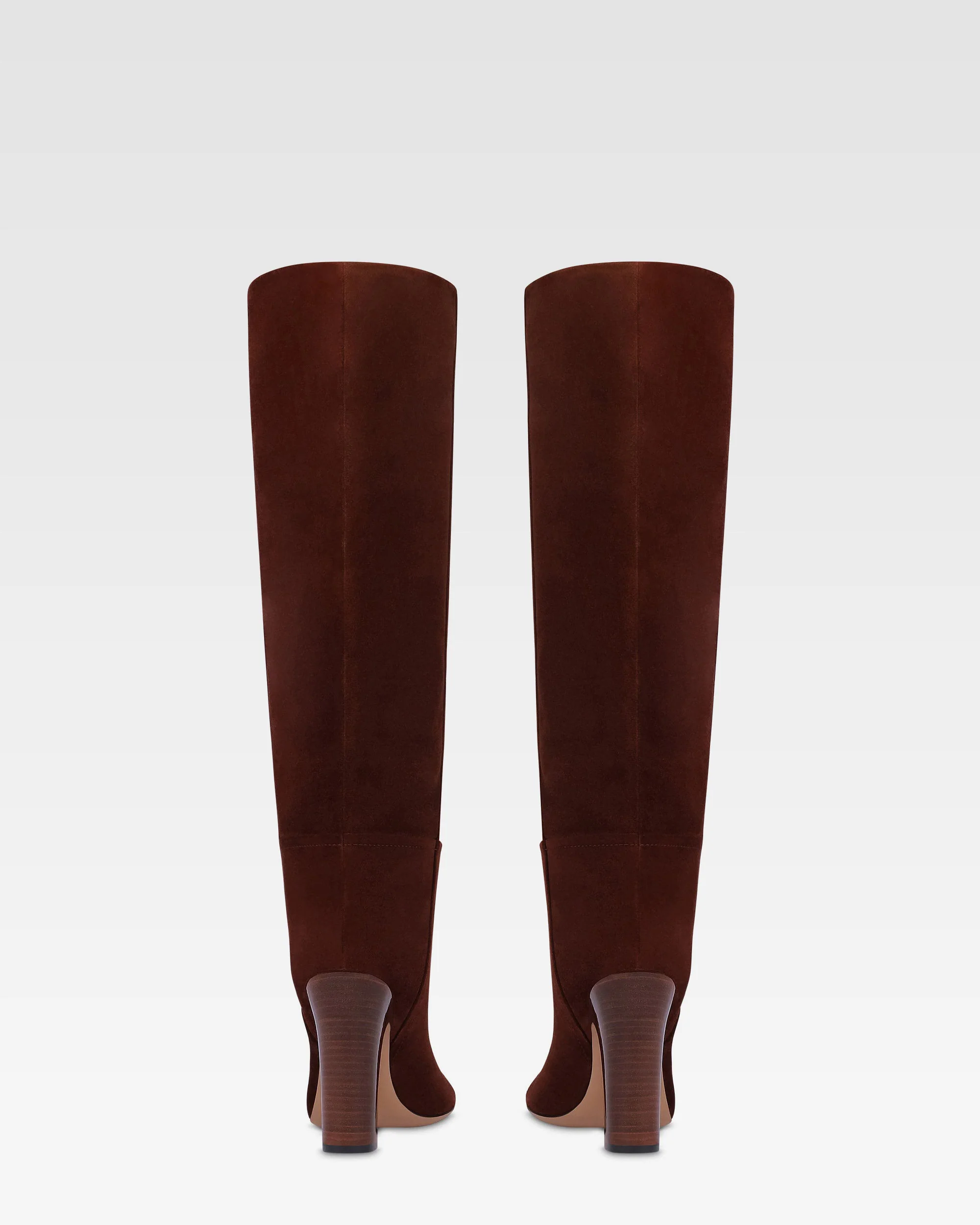 Boots in mahogany calf suede leather 4 Boots in mahogany calf suede leather