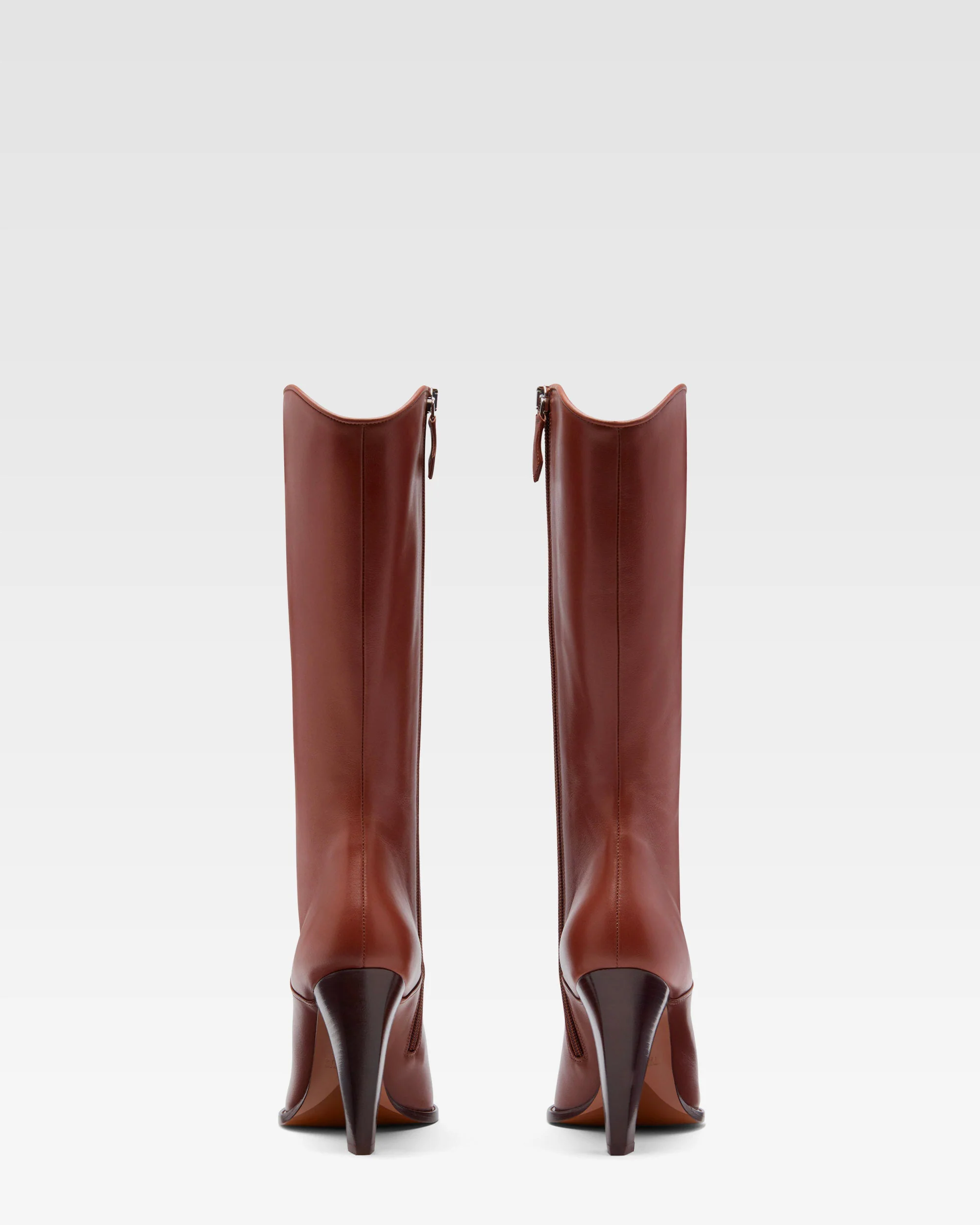 Brown leather boot