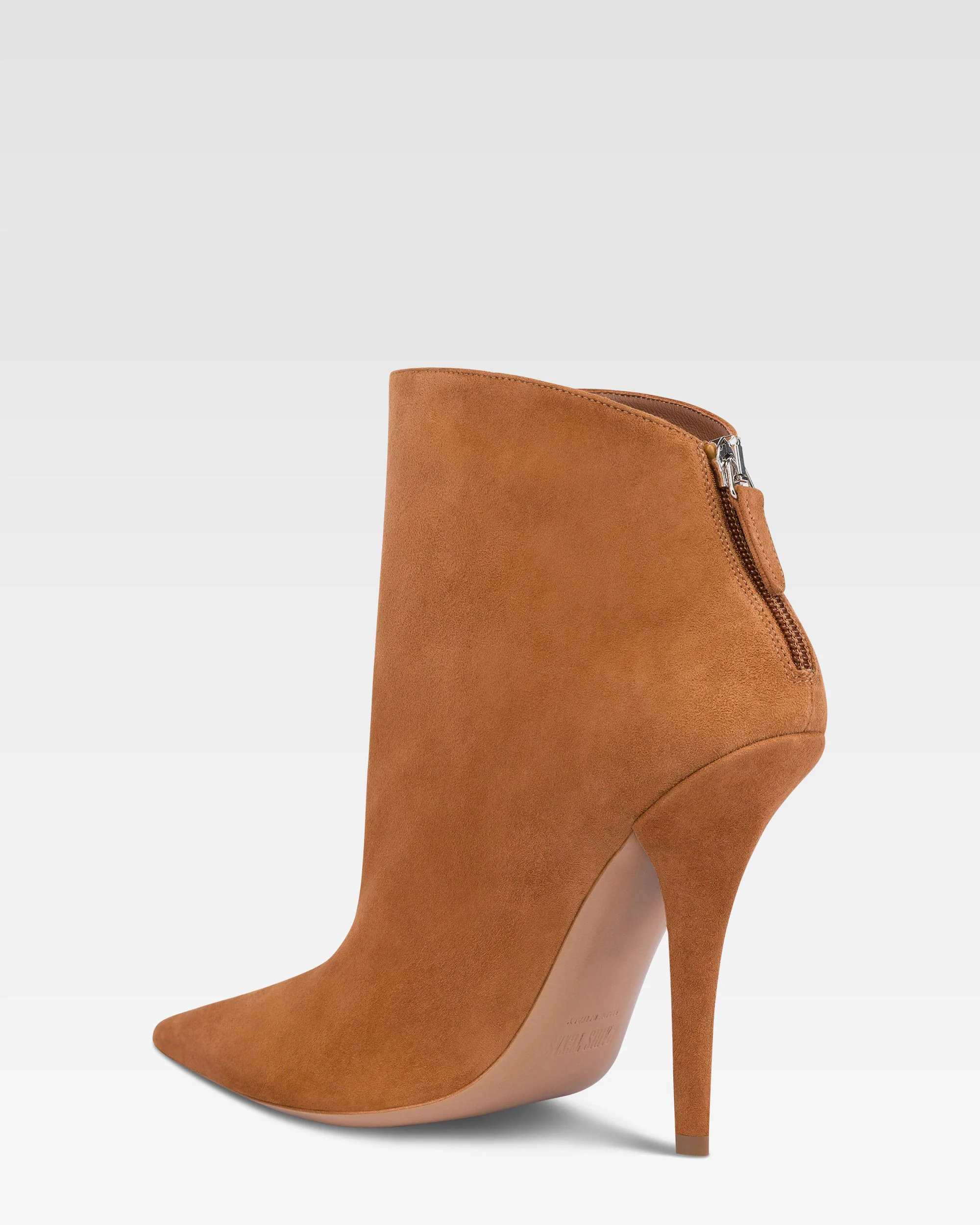 Ankle boots in cognac suede leather 5 Ankle boots in cognac suede leather