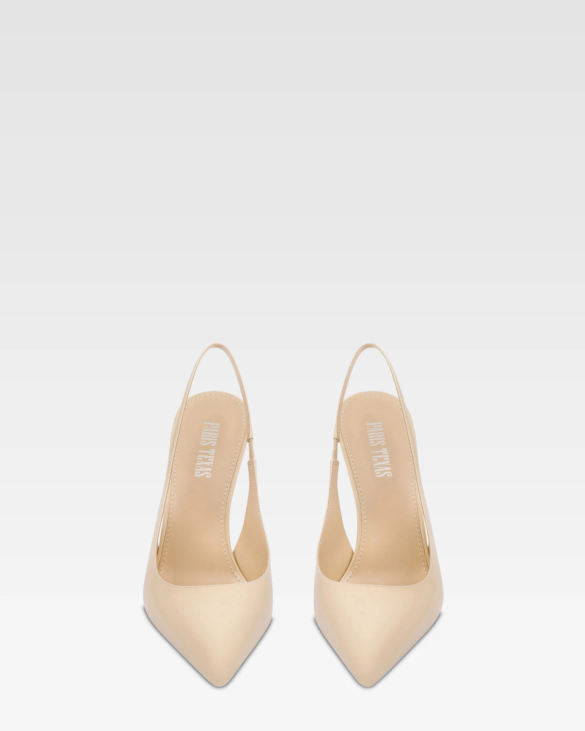 Slingbacks in almond patent leather 3 Slingbacks in almond patent leather