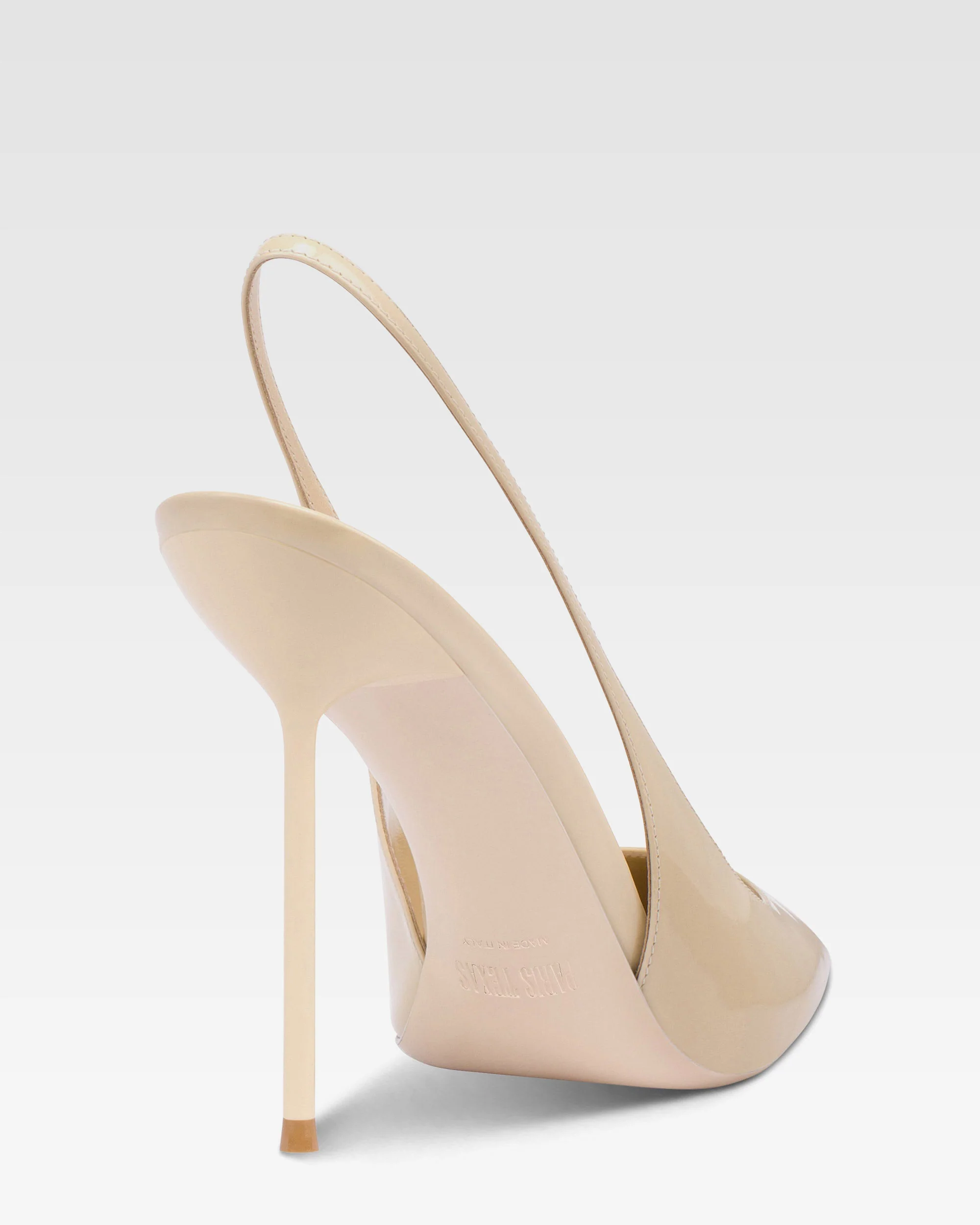 Slingbacks in almond patent leather 5 Slingbacks in almond patent leather