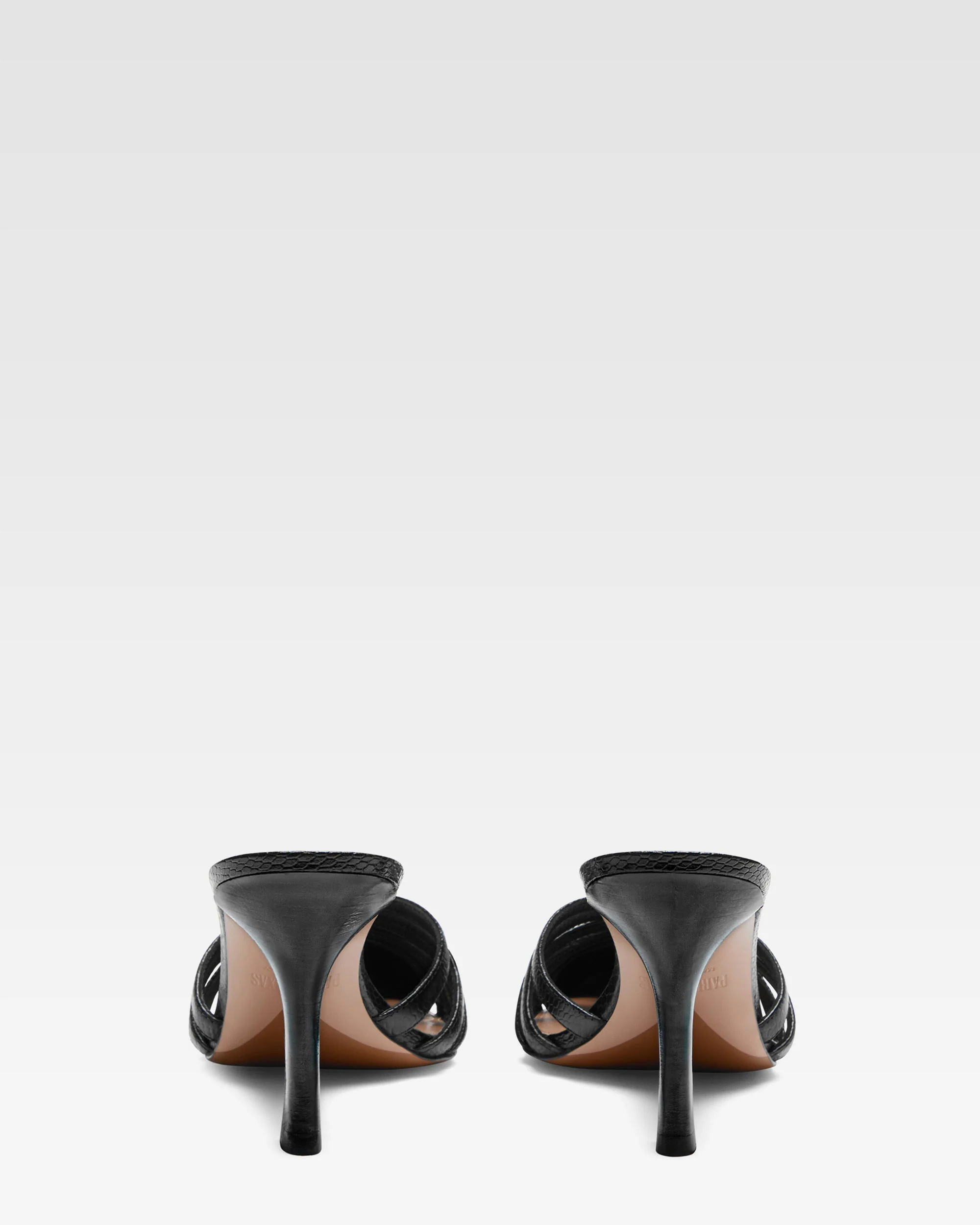 Black leather cut-out mule 4 Black leather cut-out mule