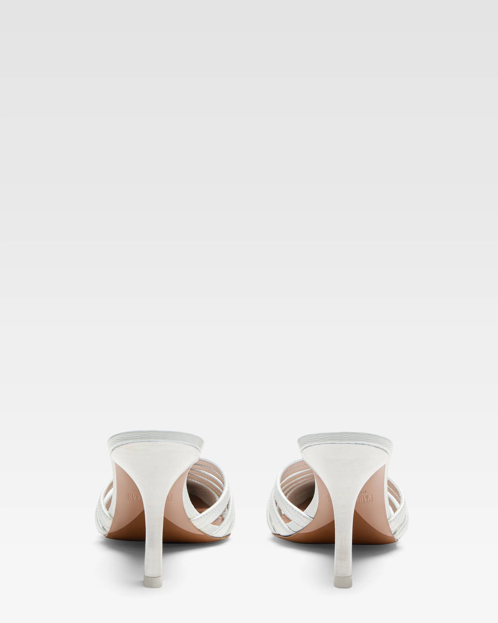 White leather cut-out mule 4 White leather cut-out mule