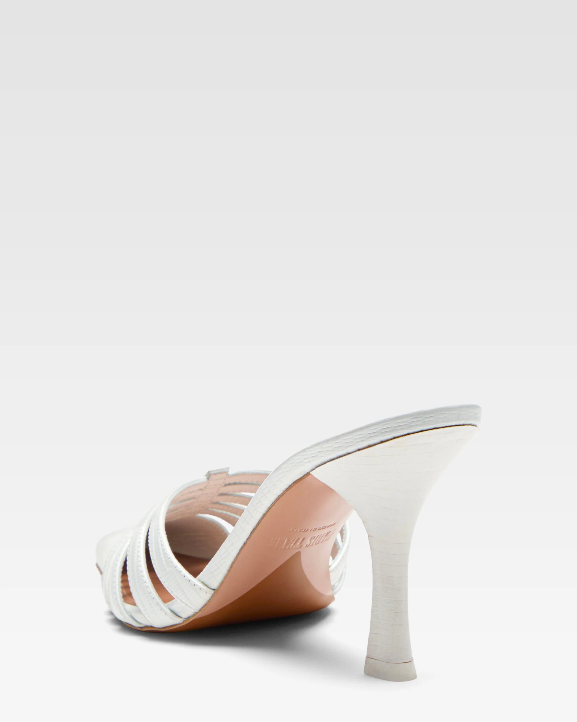 White leather cut-out mule 5 White leather cut-out mule